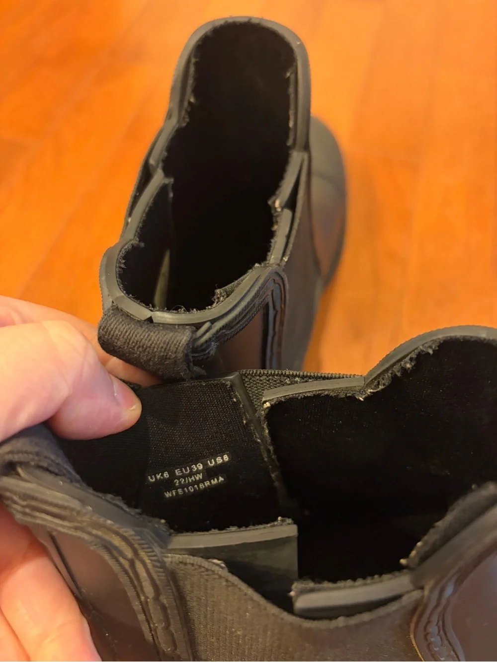 Hunter Black Matte Chelsea Rain Boots